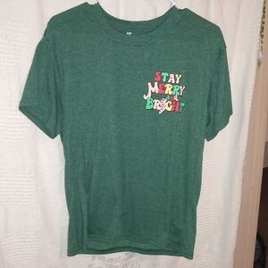 Girls Graphic Christmas Shirt